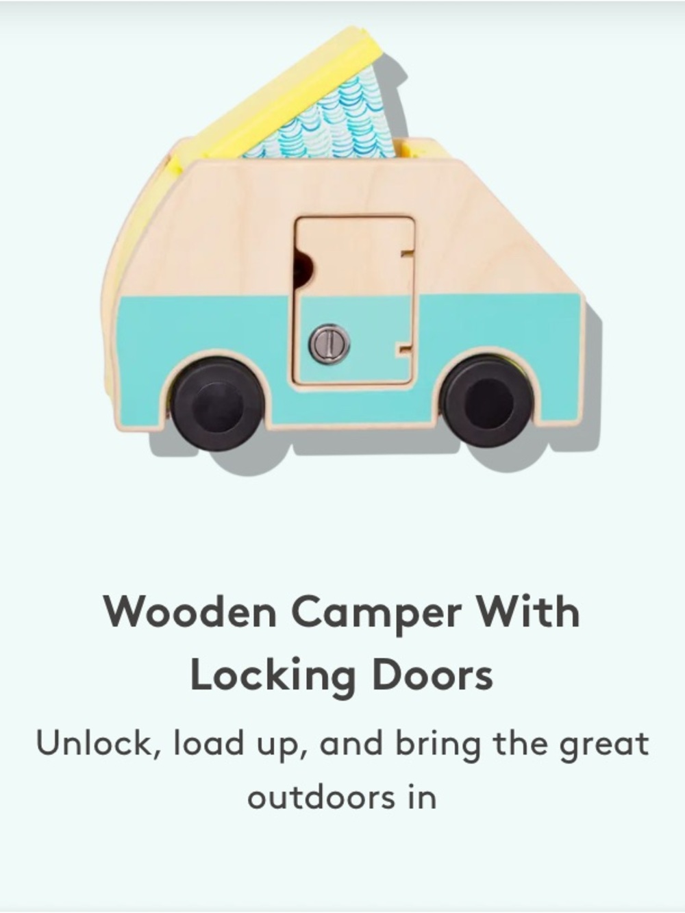 Lovevery Wooden Camper Outdoor Adventure accessories The Free Spirit Play Kit